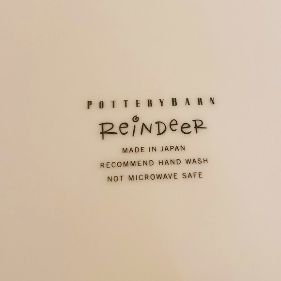 Pottery Barn Reindeer Plates/Rudolph Serving Platter - 7 Pieces - Picture 7 of 7